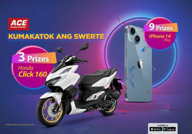 One of 9 New iPhone 14 Plus or One of 3 Honda Click 160 Motorcycles