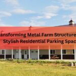Transforming Metal Farm Structures into Stylish Residential Parking Spaces
